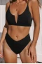 Black V-Wire Bralette Bikini Top & Cheeky Bottom